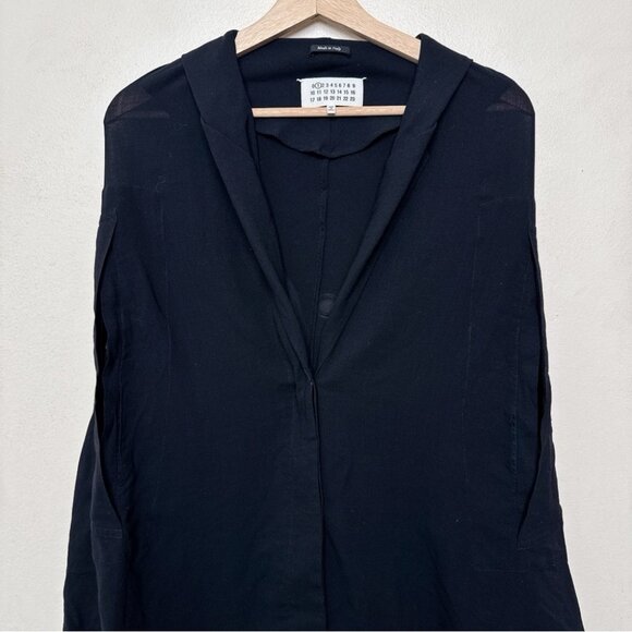 Maison Martin Margiela EUR 38 Shawl Collar Lagenlook Black Vest - Picture 5 of 14